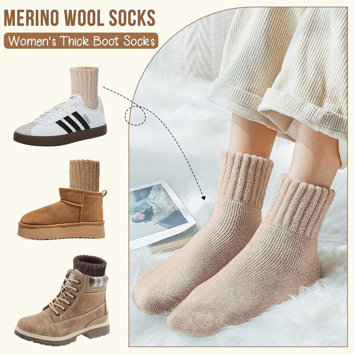 🔥LAST DAY 49% OFF -5 Pairs Women's Solid Mid-calf Socks