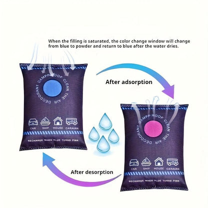 🔥Last Day 49% OFF - Reusable Car Dehumidification Bag - Moisture-Proof Dehumidification Bag - Vehicle Interior Moisture Absorption, Moisture Prevention Air Purifying