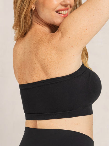 🔥Convertible Strapless Bandeau Bra with Wireless Comfort, Anti-Slip Grip & Removable Straps