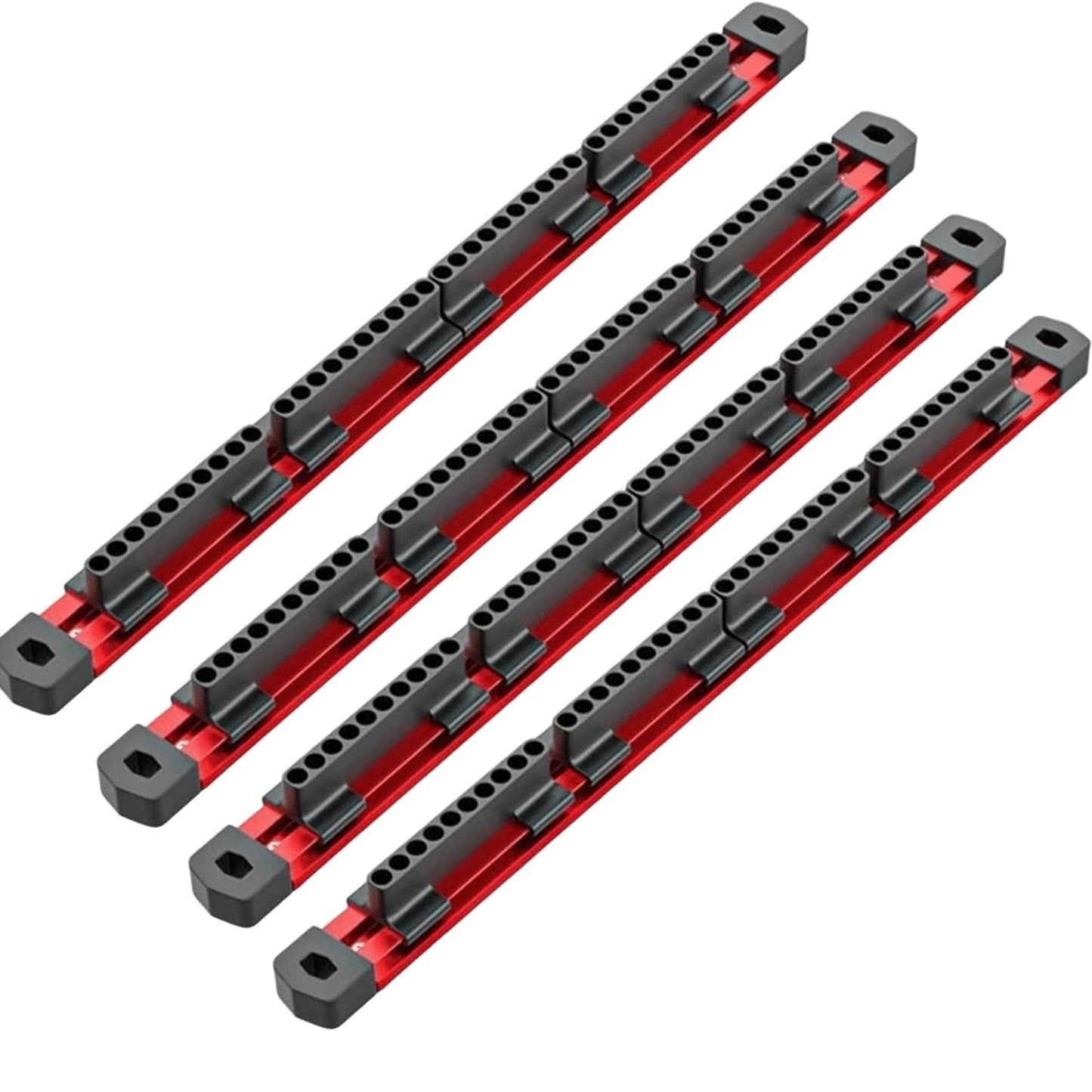 🔥Last Day 49% OFF-Pro-Series Aluminum Magnetic Hex Bit Organizer | 40-Slot 1/4" Drive Holder