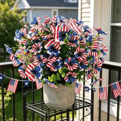 🔥4th of July Hot Sale 60% Off 🔥 Patriotic Red White Blue Artificial Flowers💐