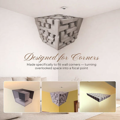 🔥Last Day 49% OFF-Modern Geometric Corner - Wall Art That Reshapes Reality 🧠✨