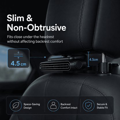 Portable Car Seat Cooling Fan, 9000RPM Fast Cooling