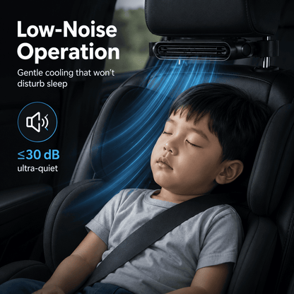 Portable Car Seat Cooling Fan, 9000RPM Fast Cooling
