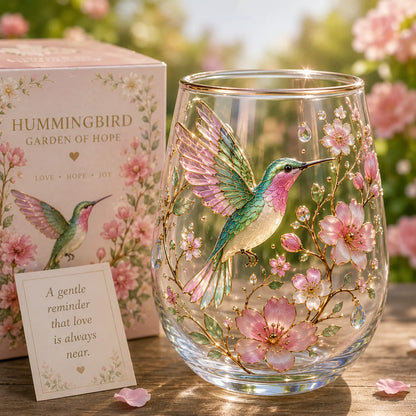 🌸Limited Edition 2026 Hummingbird Morning Bliss Glass Tea Cup☕