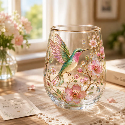 🌸Limited Edition 2026 Hummingbird Morning Bliss Glass Tea Cup☕