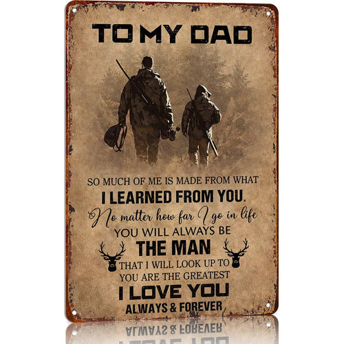 ❤️"To My Dad"❤️ Hanging Aluminium Metal Sign