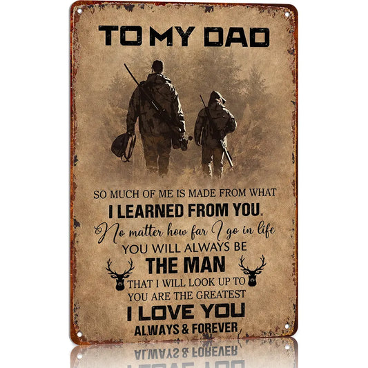 ❤️"To My Dad"❤️ Hanging Aluminium Metal Sign