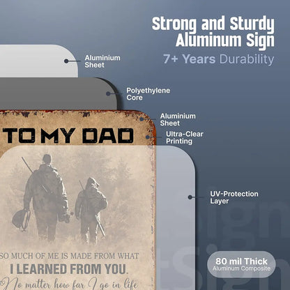 ❤️"To My Dad"❤️ Hanging Aluminium Metal Sign