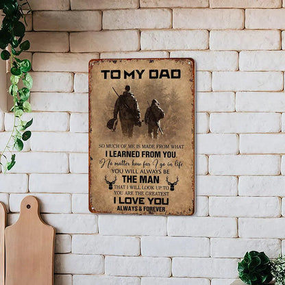 ❤️"To My Dad"❤️ Hanging Aluminium Metal Sign