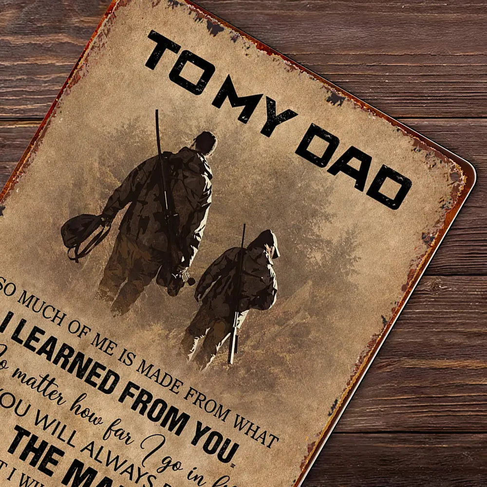 ❤️"To My Dad"❤️ Hanging Aluminium Metal Sign