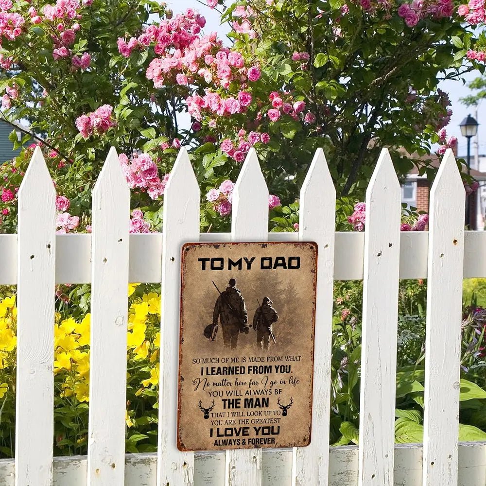 ❤️"To My Dad"❤️ Hanging Aluminium Metal Sign