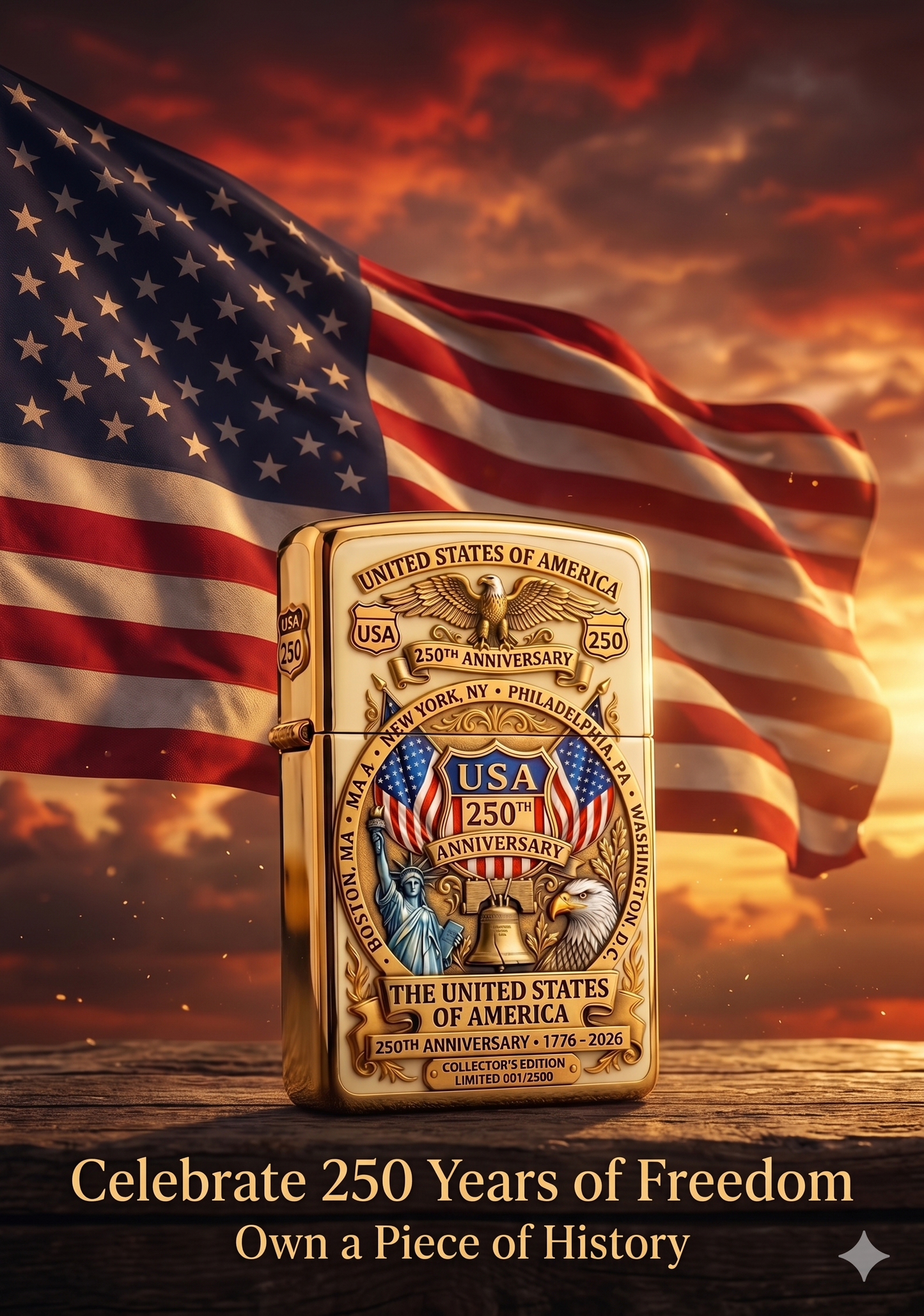 🔥 Father’s Day Sale -🎁USA 250th Anniversary Lighter（BUY 3 FREE SHIPPING)
