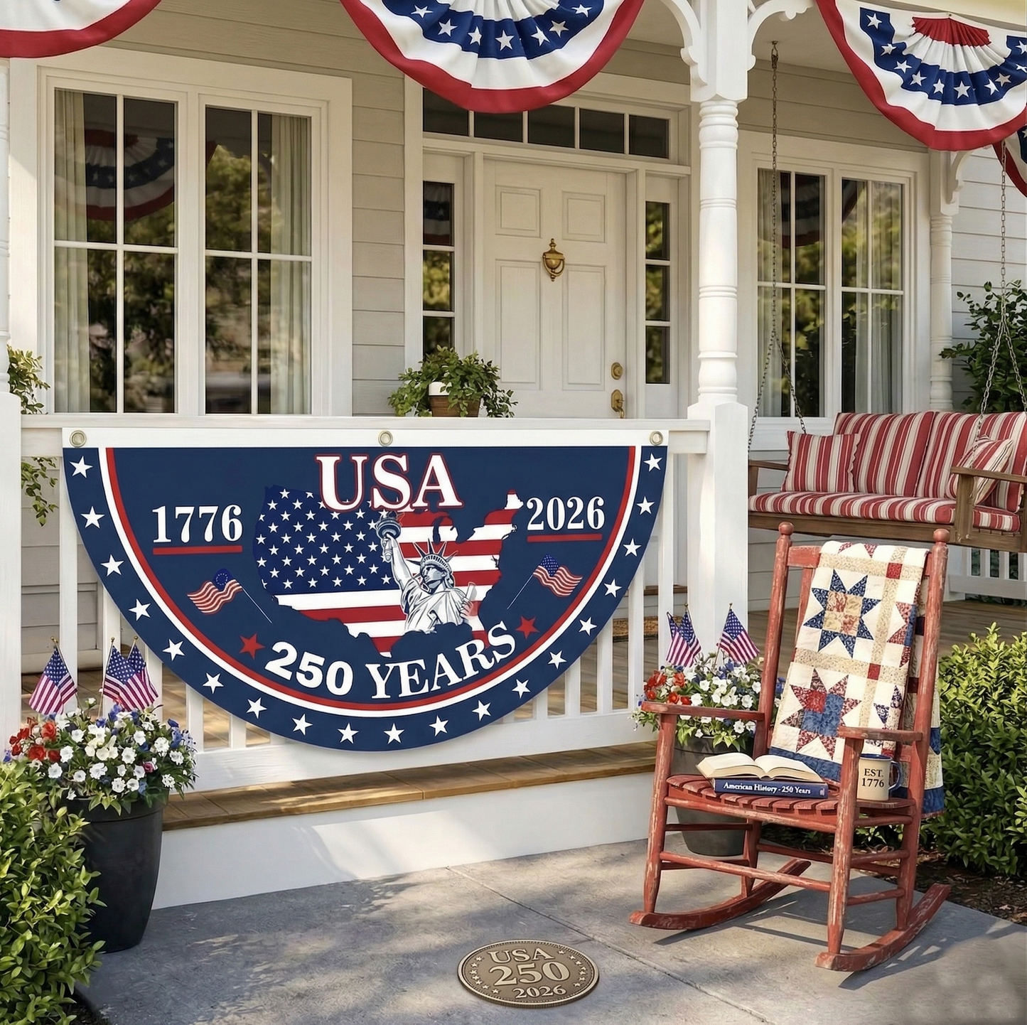 Flash Sale 60% OFF⭐Veteran Made - USA 250 YEARS COMMEMORATIVE BANNER