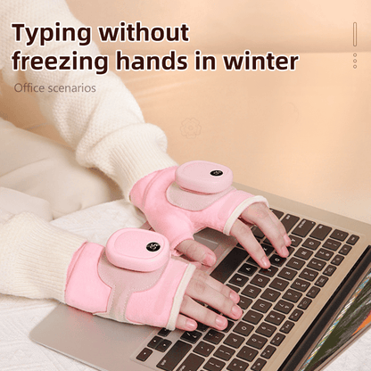 🔥Last Day 49% OFF💖✨Smart Thermostatic Heated Fingerless Gloves | Warm + Flexible + All-Day Cozy 🤗
