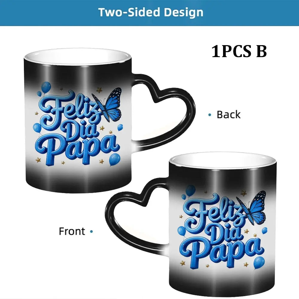 🔥Last Day 50% OFF - Magic Color Changing Mug with Heart Handle - 11OZ