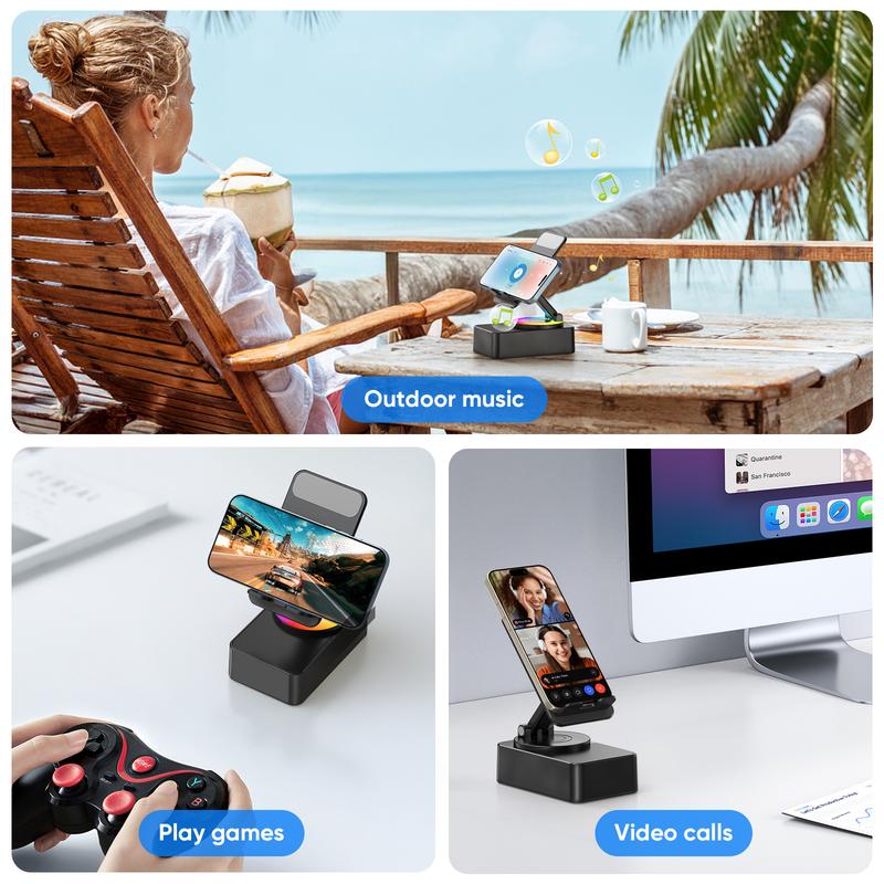 Last Day 49% OFF🤶Early Christmas Big Sale🎄5 in 1 Wireless Audio Bluetooth Speaker Phone Holder