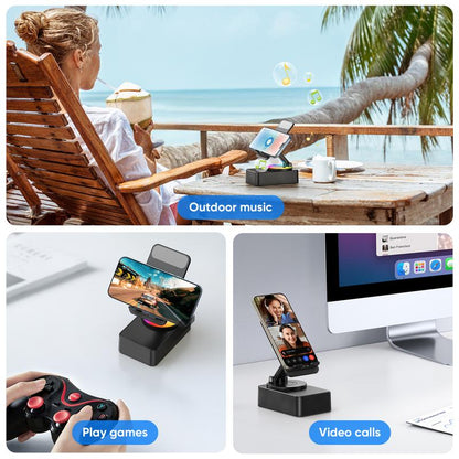Last Day 49% OFF🤶Early Christmas Big Sale🎄5 in 1 Wireless Audio Bluetooth Speaker Phone Holder