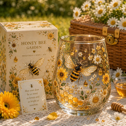 ☀️ Sweetness, Hope & Joy 🐝 2026 Limited Edition Honey Bee Garden Glass Tea Cup