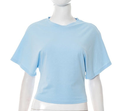 📢2025 New Products👕Women's Solid Color Round Neck Tee – Breathable Fabric & Timeless Style for Every Occasion