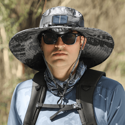 🔥Last Day 50% OFF -Ultralight Solar Fan Sun Hat – Lighter Than a Baseball!⚾(Only 11oz)