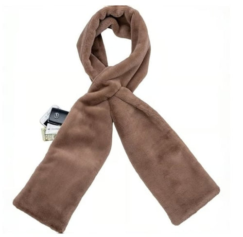 🔥Last Day 49% OFF❄️ Faux-Fur Pull-Through Scarf with Hidden Pocket