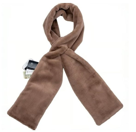 🔥Last Day 49% OFF❄️ Faux-Fur Pull-Through Scarf with Hidden Pocket