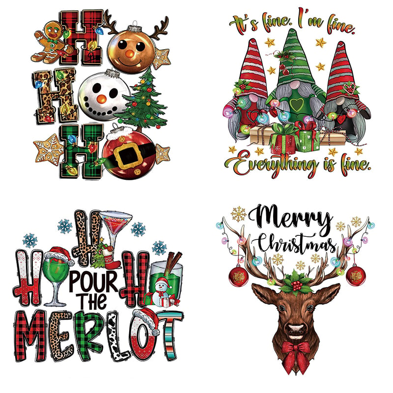🔥Last Day 49% OFF🎄 15PCS Christmas Mystery DTF Transfer Bundle 🎅for T-Shirts, Totes & DIY Gifts