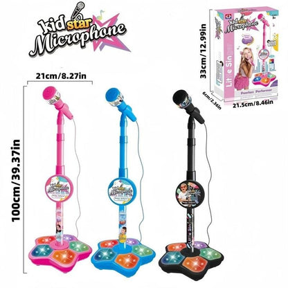 🔥Last Day 49% OFF - Microphone Toy, Karaoke Machine Toy with Light