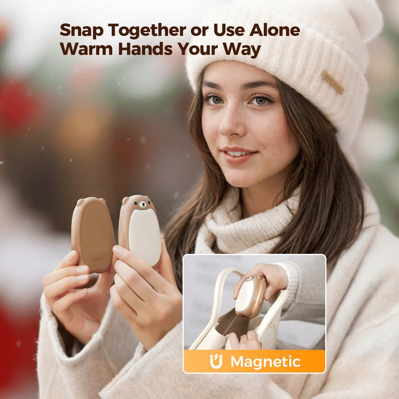 Black Friday Sales⚡ Global Winter Picks🌟Hand Warmers Rechargeable - Cute Bear Design