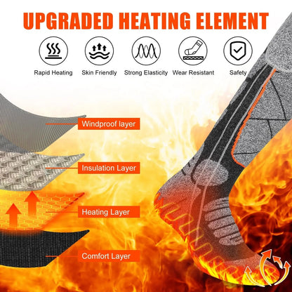 🎁Christmas Sale 49% OFF🎅Washable Rechargeable Heated Socks for Men & Women