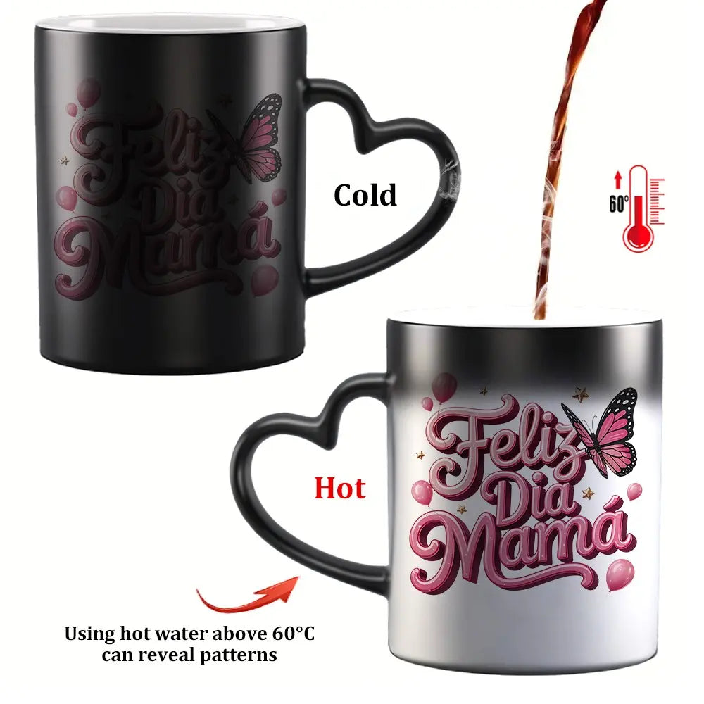 🔥Last Day 50% OFF - Magic Color Changing Mug with Heart Handle - 11OZ