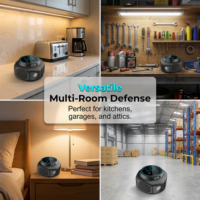 Flash Sale 60% OFF⭐High-Power Ultrasonic Pest Repeller - 600 Sq. Ft. Coverage Per Unit