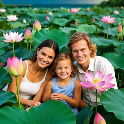 🪷Mixed Color🌈Bonsai Bowl Lotus Seeds - Exotic Water Lily Flower Plant Seeds for Ornamental Pond and Home Planting-8SA8