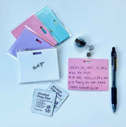 🩺Erasable Badge Note | Dual-Side Writable, Fade-Proof & No Blur (🖊Write. Wipe. Repeat.) 🎁Free Badge Clip Included📋