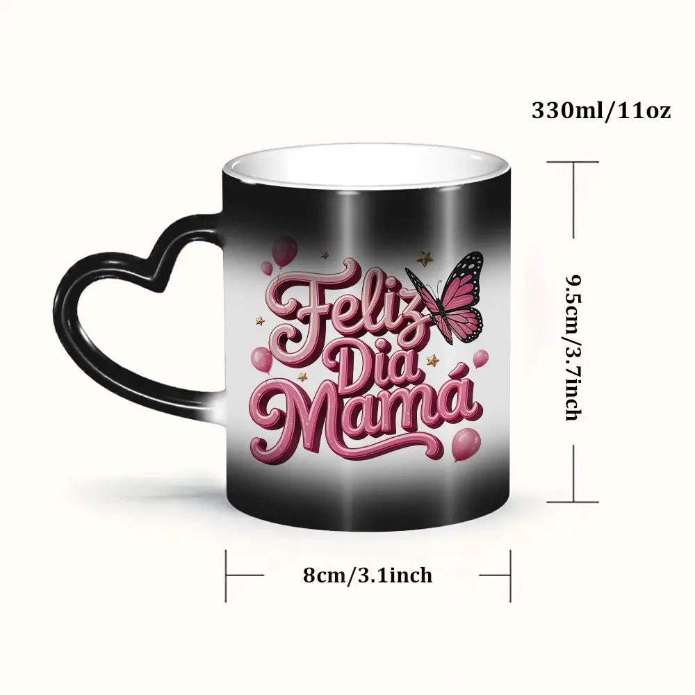 🔥Last Day 50% OFF - Magic Color Changing Mug with Heart Handle - 11OZ
