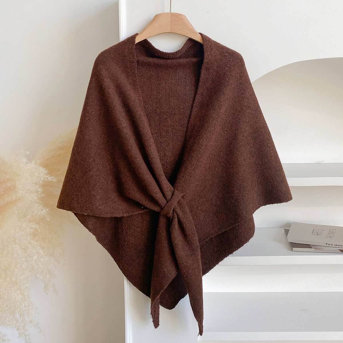 💕Elegant Women's Solid Color Wool Blend Shawl-Timeless Solid Hue for All Looks