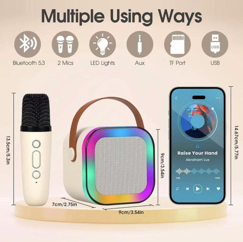 🔥Last Day 49% OFF-Fall Portable Wireless Karaoke Speaker with 2 wireless Microphone