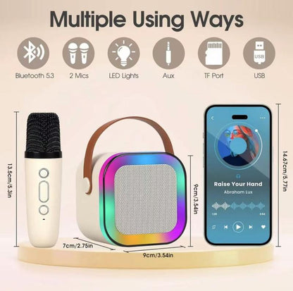 🔥Last Day 49% OFF-Fall Portable Wireless Karaoke Speaker with 2 wireless Microphone