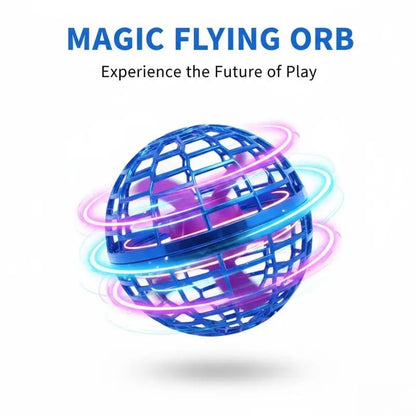 🚀 Levitating Induction Flying Ball – Smart Glow Gyro for Fingertip Play – LED Mini Drone Toy for Kids & Adults ✨