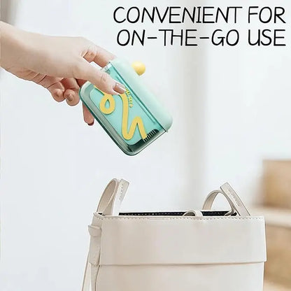 Travel-sized Storage Case with 50 Dental Floss Sticks