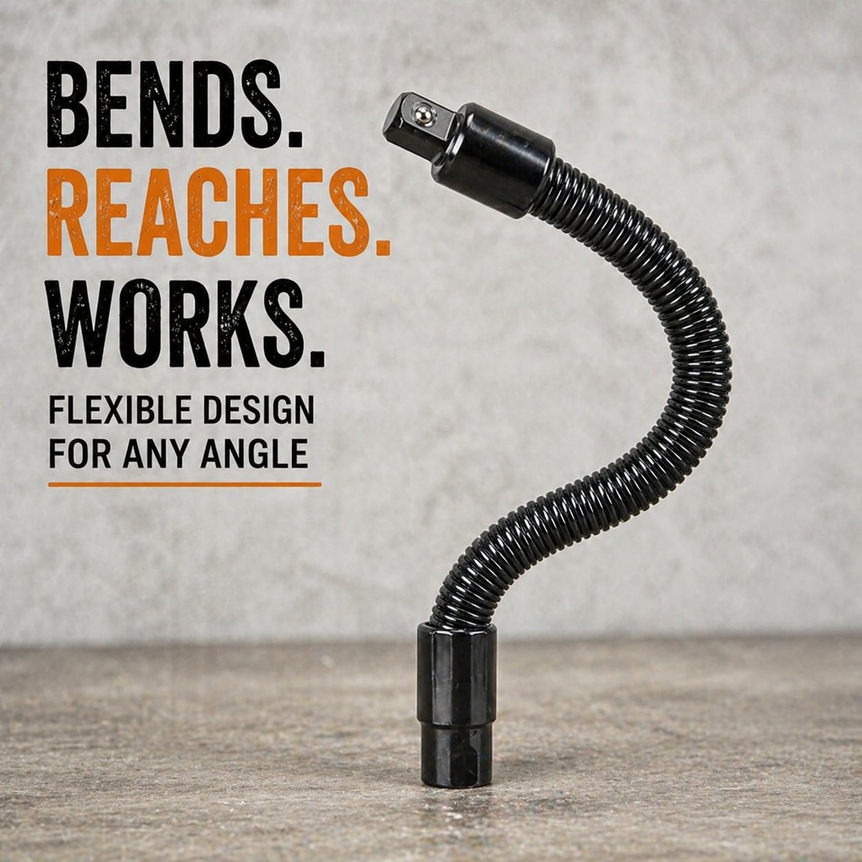 🚗HOT SALE -48% OFF🔥 🔧🌀 1/2" Flexible Socket Extension Bar! Conquer Tight Spaces in Seconds🔩🚗