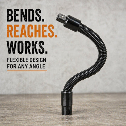 🚗HOT SALE -48% OFF🔥 🔧🌀 1/2" Flexible Socket Extension Bar! Conquer Tight Spaces in Seconds🔩🚗