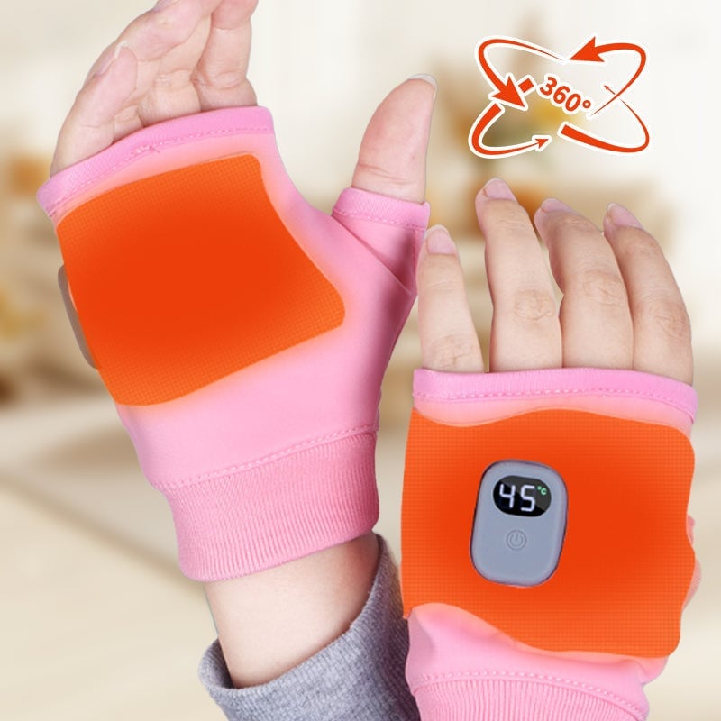 🔥Last Day 49% OFF💖✨Smart Thermostatic Heated Fingerless Gloves | Warm + Flexible + All-Day Cozy 🤗