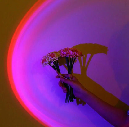 ✨16 Colors Sunset Lamp Projector- LED Rainbow Night Light for Photography,Party,Home Decor, Xmas Gift