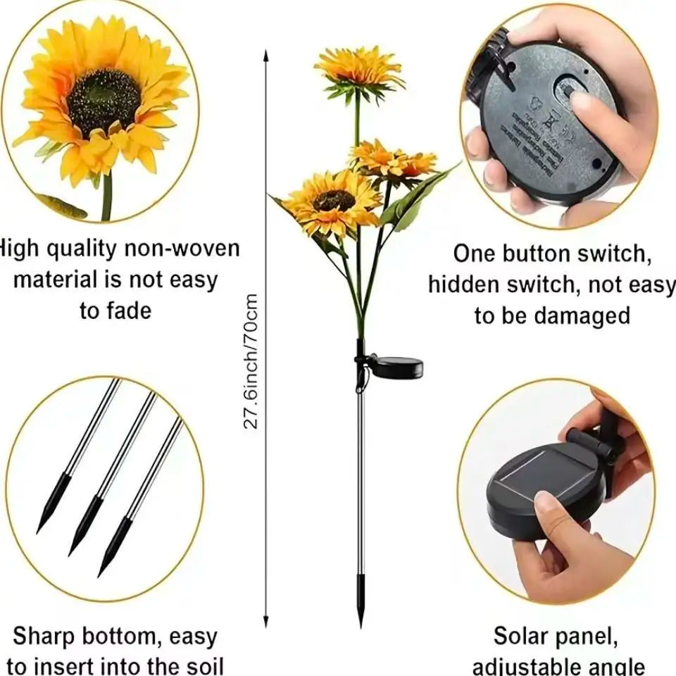 【MothersDayGift】🔥Hot Sale 49% off🌟🌻 2026 UPGRADED Solar Sunflowers