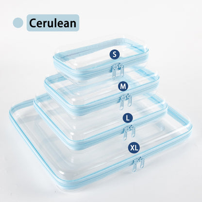 Clear Organizer Storage Box Clear Hard Zipper Case