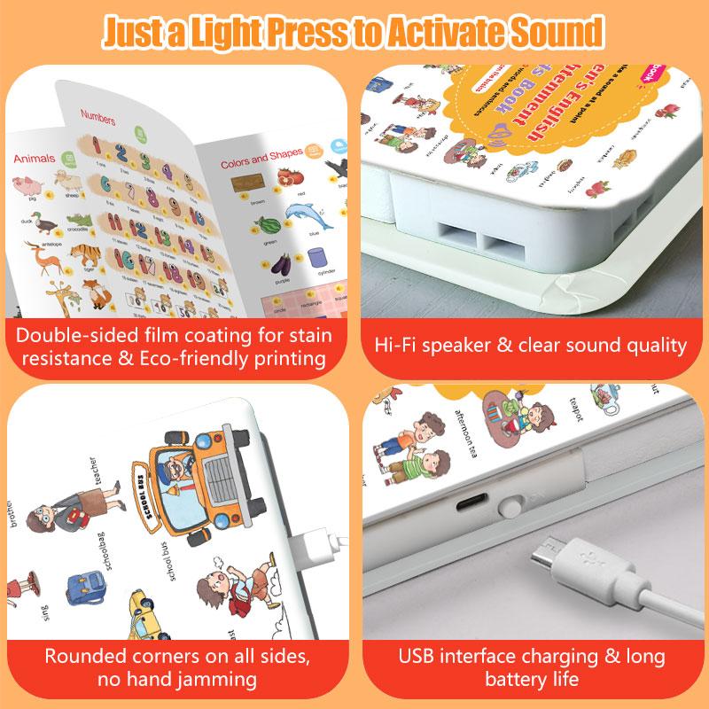 500-Word Audio Learning Book for Toddlers – Tap & Master Vocabulary in 18 Everyday Topics