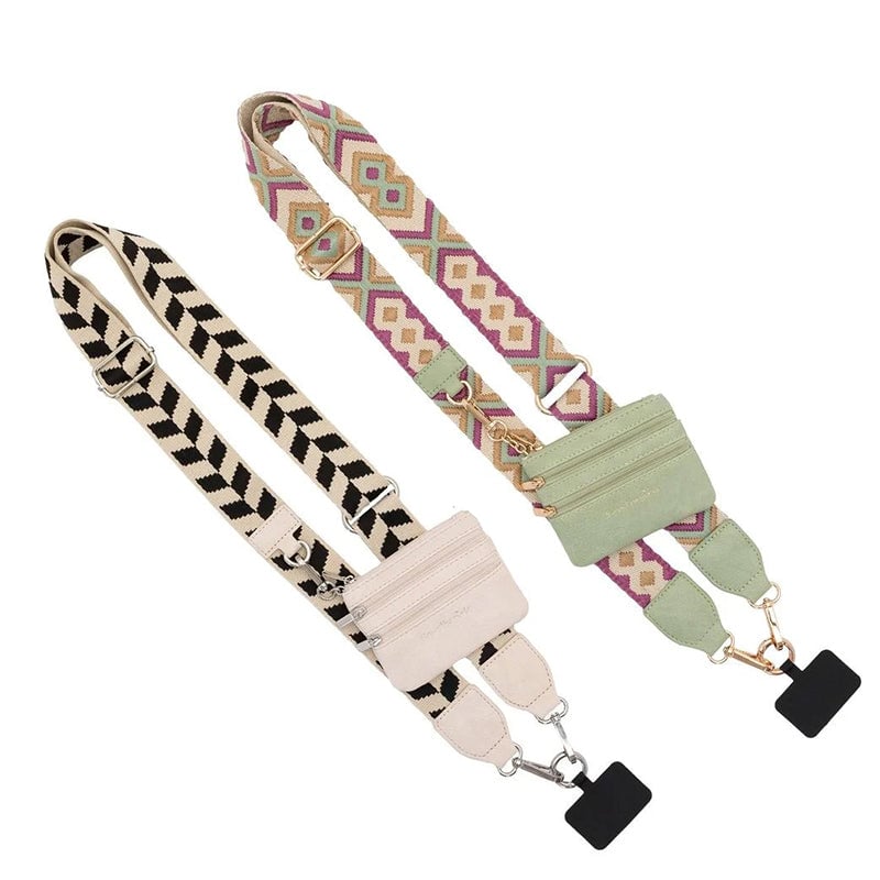 💖HOT SALE-49% OFF📱Crossbody Phone Strap with Zippered Pouch
