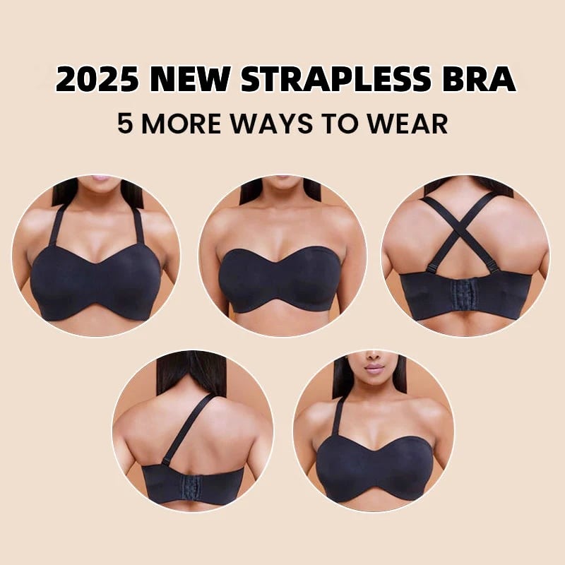 🏆LAST DAY SALE 49% OFF - Full Support Seamless Strapless Convertible Bandeau Bra